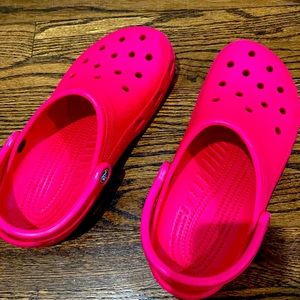 Hot pink Women size 9 crocs